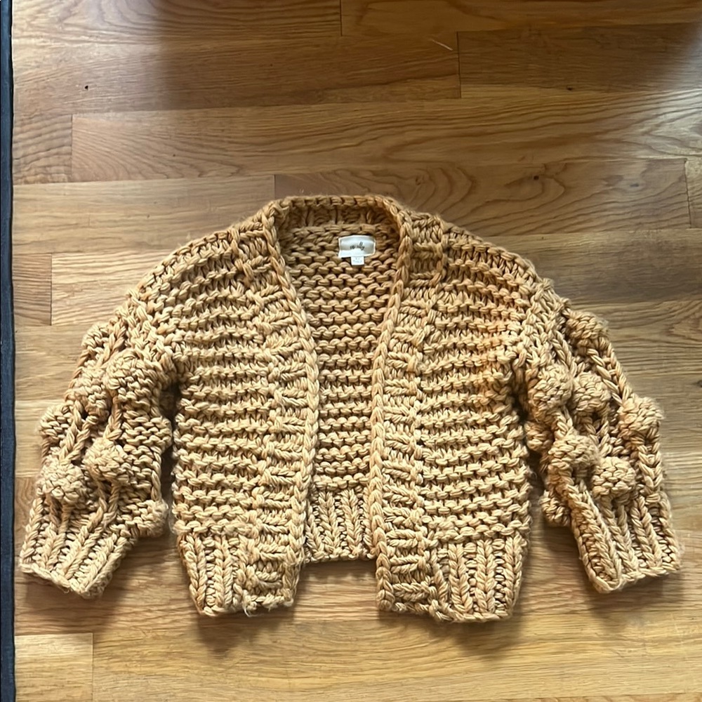 Chunky Knit Cardigan Sweater